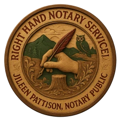 Right Hand Notary Service mobile Jileen Pattison Notary Public